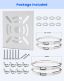 Soporte universal de montaje en poste vertical para cámaras de seguridad, adaptador de esquina de acero inoxidable con 4 presillas, soporte metálico para cámaras de vigilancia CCTV.