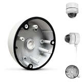 【KU-DS-1280ZJ-DM21 】Soporte universal de aluminio para caja de conexiones de cámaras CCTV tipo domo y torreta HIK, protección IP66 para cables ocultos en exteriores.