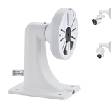Security Camera Wall Mount Bracket with Junction Box, Outdoor/Indoor CCTV Metal Holder with Cable Management, Universal Mounting for Surveillance Cameras