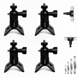 Universal Security Camera Pole Mount Bracket, No-Drill Adjustable Camera Mount with Stainless Steel Clamps for CCTV Cameras, Fence Posts, Utility Poles and Light Poles