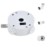 【KU-DS-1260ZJ】 Aluminum Junction Box for HIK Bullet Cameras, Wall Mount Bracket for Outdoor POE IP Security Camera