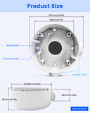 【KU-DS-1260ZJ】 Caja de conexiones de aluminio para cámaras bala HIK, soporte de montaje en pared para cámara de seguridad IP POE para exteriores