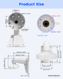 【KU-DS-1273ZJ-130-TRL】 Soporte de montaje en pared de aleación de aluminio con caja de conexiones para cámaras domo HIK