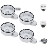 【KU-DS-1280ZJ-DM18】 Waterproof Metal Junction Box Mount Bracket for HIK Dome IP Security Cameras, White