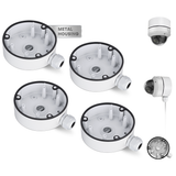 【KU-DS-1280ZJ-DM21 】Soporte universal de aluminio para caja de conexiones de cámaras CCTV tipo domo y torreta HIK, protección IP66 para cables ocultos en exteriores.