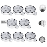 【KU-DS-1280ZJ-DM21 】Soporte universal de aluminio para caja de conexiones de cámaras CCTV tipo domo y torreta HIK, protección IP66 para cables ocultos en exteriores.