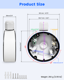 【KU-DS-1280ZJ-DM46】 Caja de conexiones metálica para cámaras de seguridad, soporte de montaje impermeable, cajas de ocultación de cables para cámaras de vigilancia domo HIK