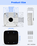 【KU-PFA121】 Caja de conexiones de aluminio para cámaras tipo bala DAH, soporte de montaje impermeable IP66 para uso en exteriores e interiores