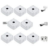 【KU-PFA122】Aluminum Waterproof Junction Box for DAH Bullet IP Cameras, White