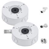 【KU-PFA130-E 】Metal Base Junction Box for Dahua Bullet, Dome Cameras, IP66 Waterproof Mount Bracket for POE IP Surveillance Cameras