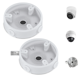 【KU-PFA137】Soporte de montaje en caja de conexiones CCTV impermeable para cámaras de seguridad IP tipo torreta y domo DAH