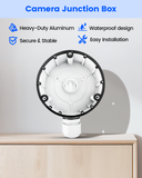 【KU-DS-1280ZJ-DM8】 Caja de conexiones metálica para cámara de seguridad, base de montaje impermeable IP66 para cámaras IP domo HIK, cajas de ocultación de cables