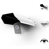 Cubierta protectora universal de metal para techo, para cámaras de seguridad tipo bala y domo (blanca)